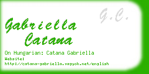 gabriella catana business card